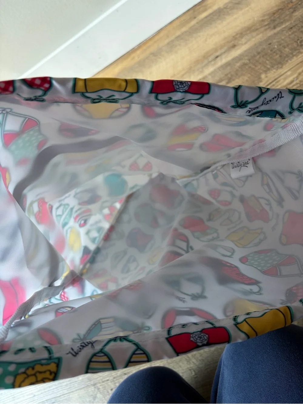 Thirty-one ‘Sweet Suits’ Swimsuit Patterned Drawstring Cinch Sac Bag